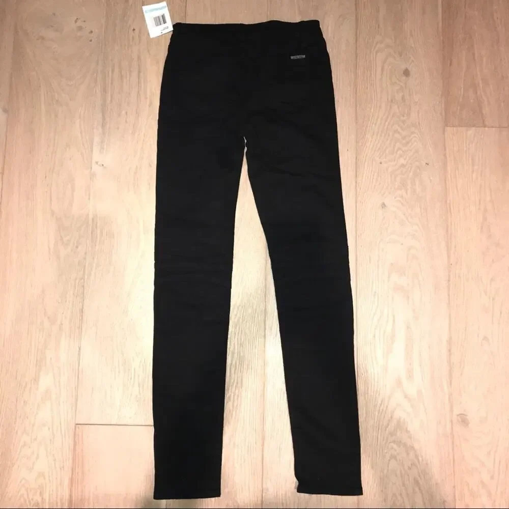 HUDSON Jeans Girls Moto Skinny Jeans Black 16 - Picture 2 of 8